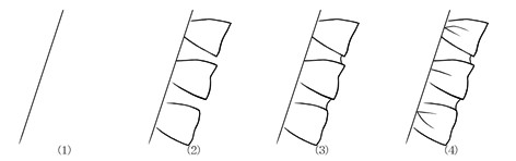 図7-1 フリルの描き方1